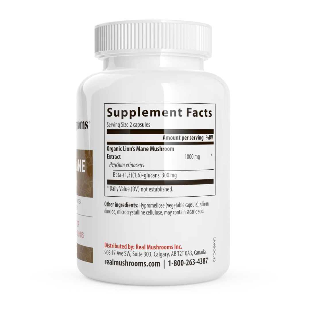 Organic Lions Mane Extract Capsules