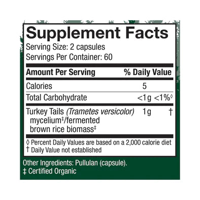 Turkey Tail Capsules 120 vegcaps - myvibrantstore