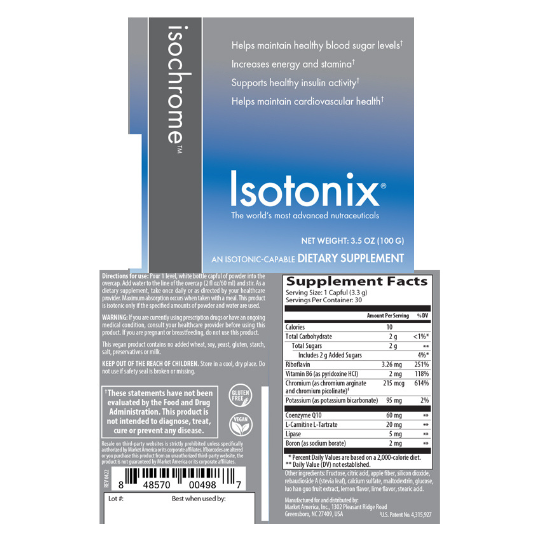 nutraMetrix Isotonix® Isochrome™ - Single Bottle (30 Servings) - myvibrantstore