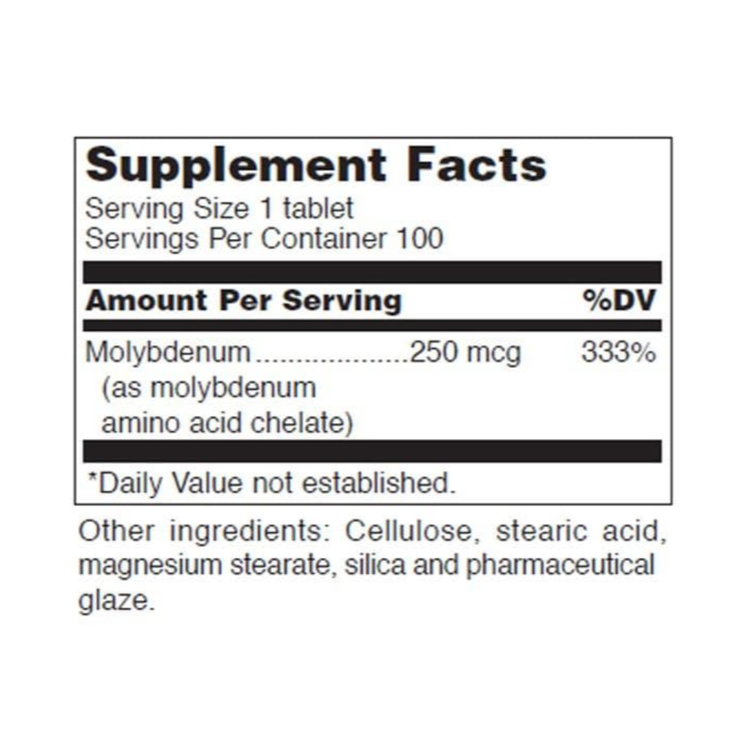 Molybdenum 500 mcg 60 caps