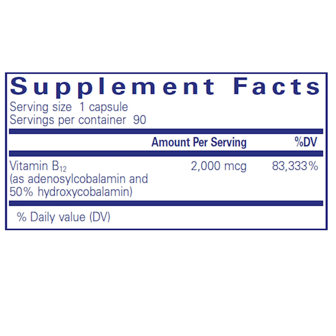 Adenosyl/Hydroxy B12 90 caps - myvibrantstore