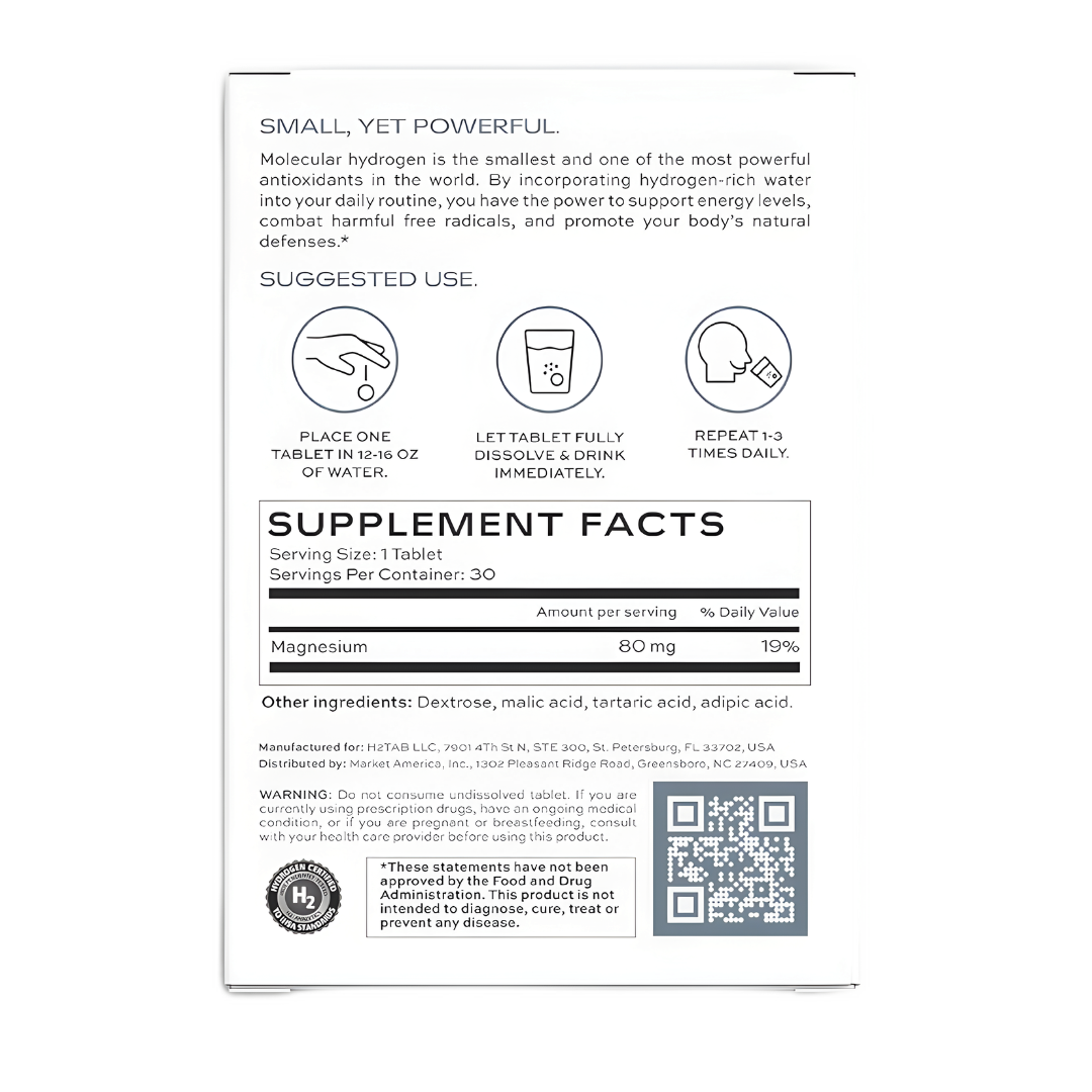 H2TAB Molecular Hydrogen Tablets