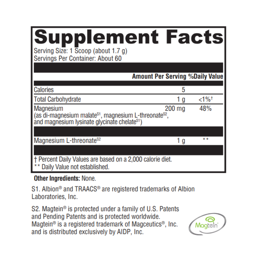 Unflavored Soothing Calm Magnesium Powder