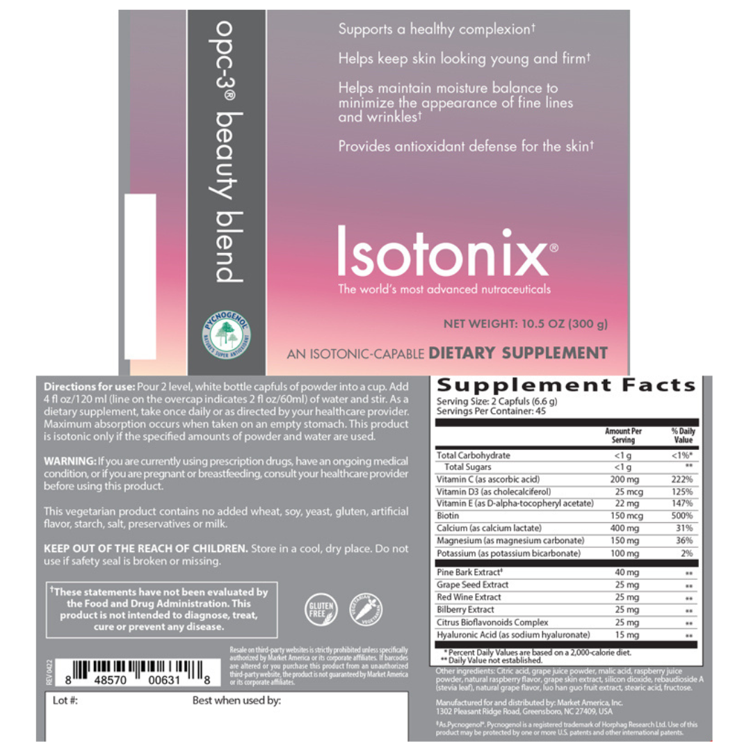 nutraMetrix Isotonix OPC-3® Beauty Blend - Single Bottle (45 Servings) - myvibrantstore