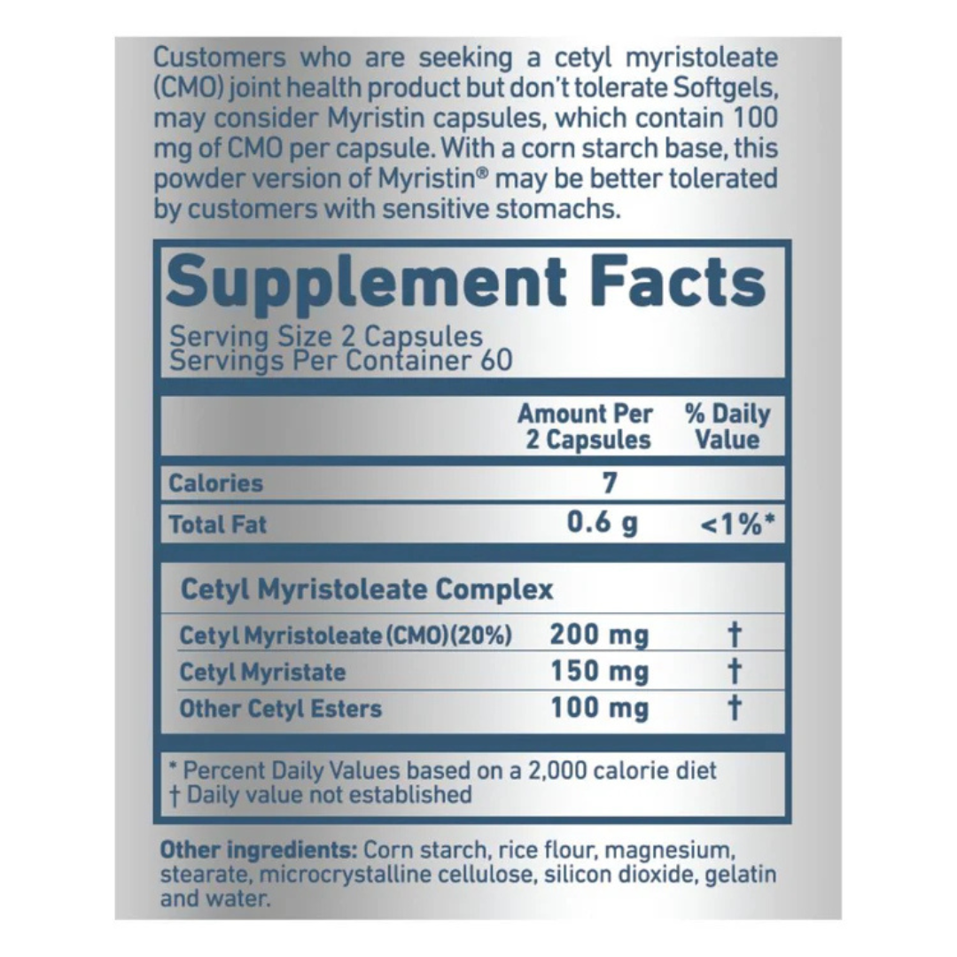 Myristin® Capsules for Joint Support