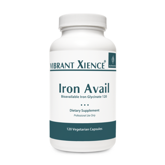 Iron Avail – Bioavailable Iron Glycinate 120 - myvibrantstore