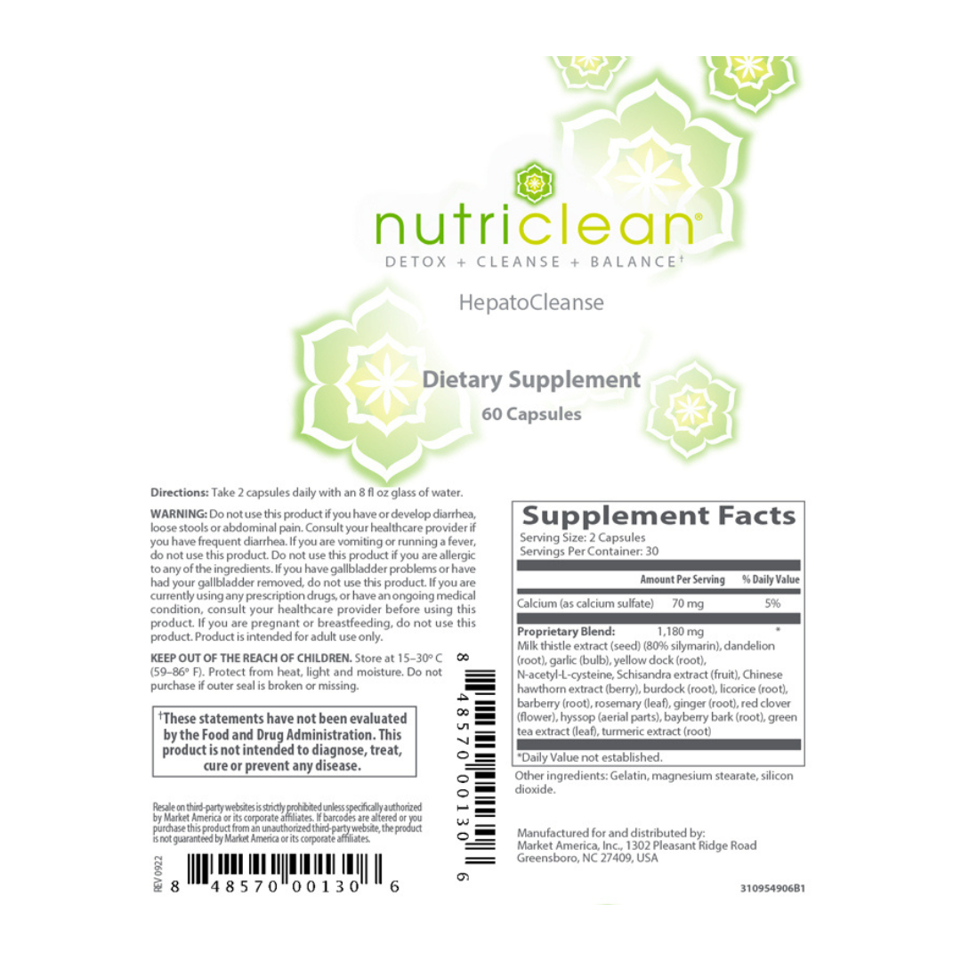 nutraMetrix NutriClean® HepatoCleanse - Single Bottle (30 Servings)