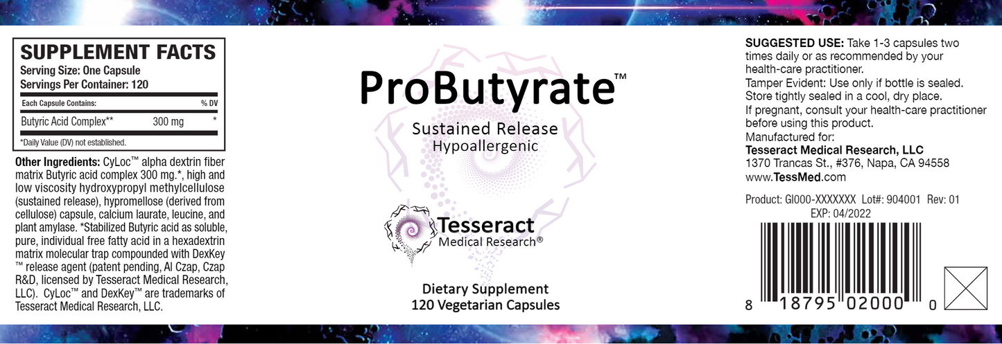 ProButyrate 120 vegcaps - myvibrantstore