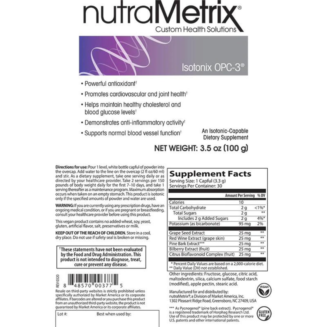 nutraMetrix Isotonix OPC-3® - myvibrantstore